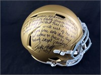 Autographed Rudy Ruettiger Notre Dame Helmet