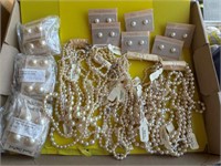 Lot 174 Fashion Bulk Pearl Style Necklace Lot