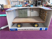 DieCast New Holland Hay Wagon w/ Bales