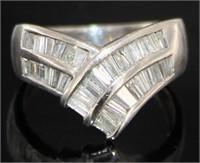 Platinum 1.05 ct Brilliant Natural Diamond Ring