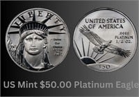 $50.00 American Platinum Eagle Coin