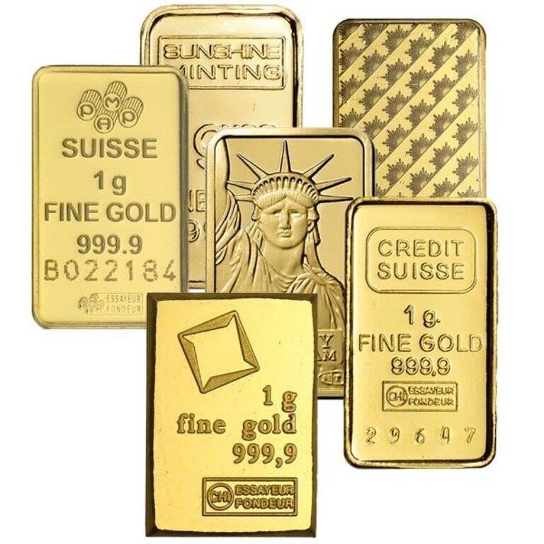 1 Gram - Gold Bar (Bar is our choice)