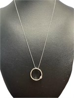 Elegant Round Simple Diamond Necklace