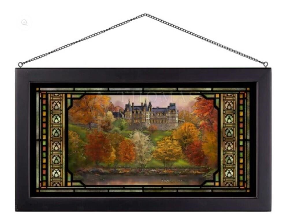Biltmore® in the Fall Stained Glass Art by Kinkade