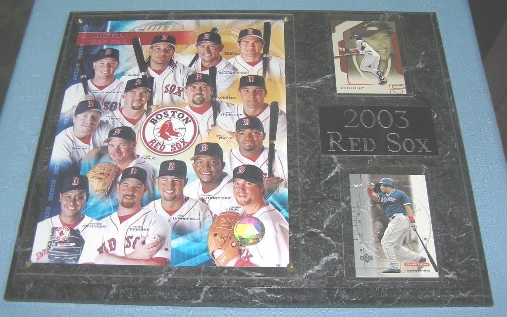 2003 Boston Red Sox team all star plaque
