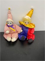 Porcelain clowns