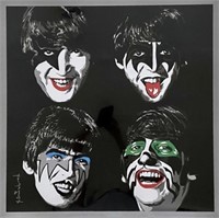 Kiss The Beatles Giclee by Mr. Brainwash