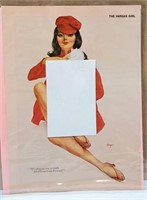 Vargas Girl Playboy 8" x 11"  Red Hat