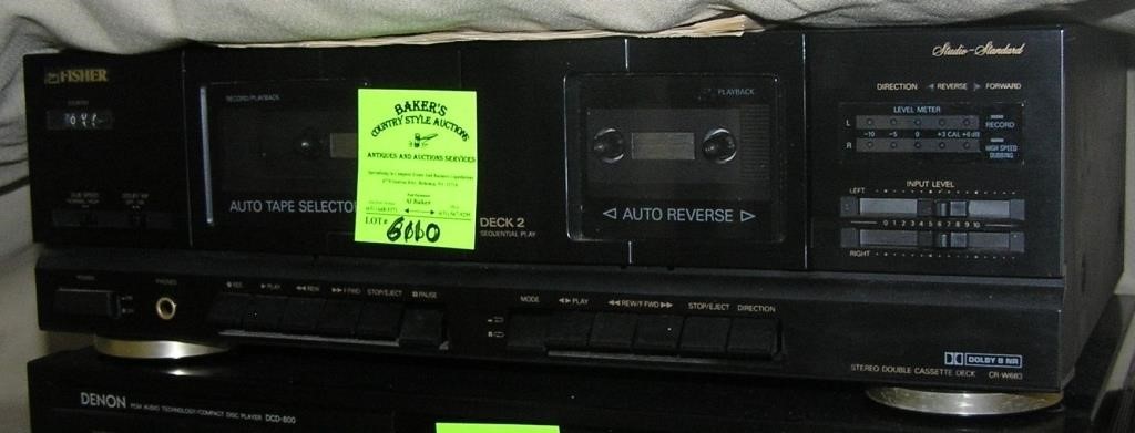 Fischer stereo double cassettes deck with Dolby