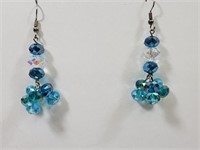 Ice Blue Crystal Earrings