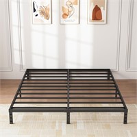 10 Inch Metal King Size Bed Frame - Double Black