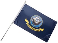 Navy Nylon Flag, 3 by 5-Feet