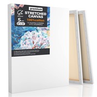 *Stretched Canvases for Painting 5 Pack 16x20 Inch