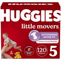 Huggies Size 5 Diapers, Little Movers Baby
