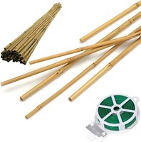 HOPELF 50 Pack 3ft Bamboo Plant Stakes for Wood
