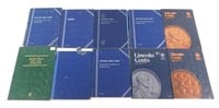 10 Lincoln Cent Coin Books - Partial Collections