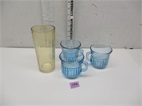 Blue Glass Mugs