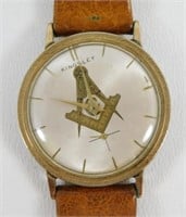 Vintage Masonic Kingsley Manual Wind Watch - For