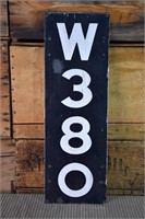 Enamel Signal Post Sign - W380