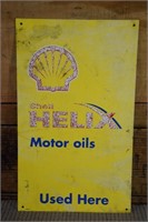 Shell Helix Motor Oils Sign