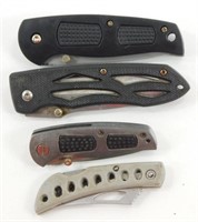 Lot of 4 Lock Blade Pocket Knives