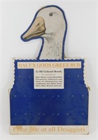 * Vintage Cardboard Goose Advertising Sales Board