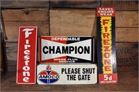 Petrol Tin Signs - Aged Reproductions