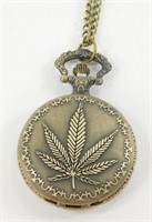 Bronze Leaf Pocket Watch - New