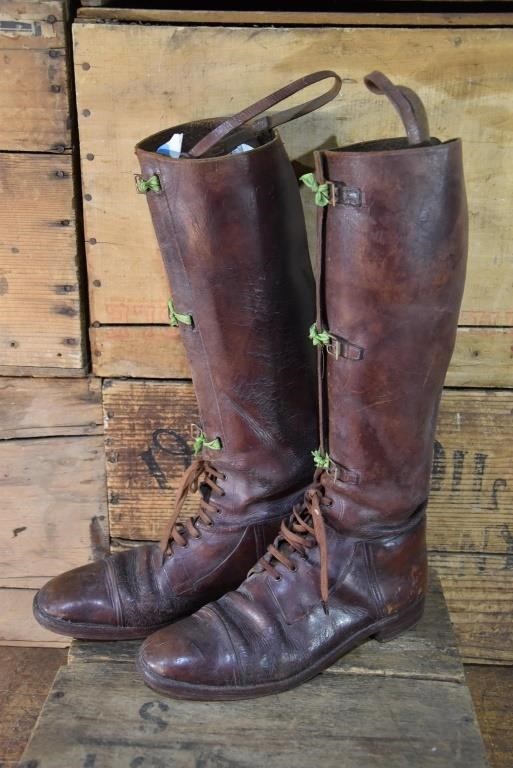 WWI Light Horse Leather Boots
