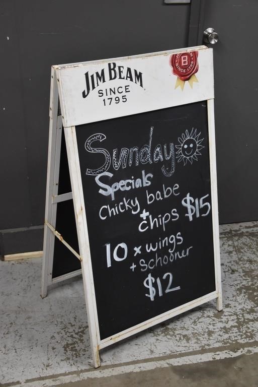 Jim Beam Solid Double Sided Frame with chalk board