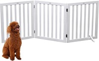 Wooden Dog Gate Freestanding