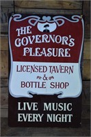 Hand Painted The Governor's Pleasure Sign