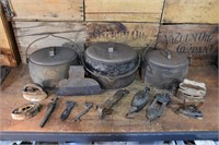 Vintage Pots & Rustic Items - see description