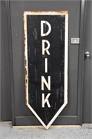2 Piece Steel 'DRINK' Sign