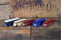 5 x Dinky 1:64 1950's Buses