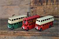 3 x Dinky 1:64 1950's Buses