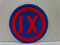 World War 2 U.S. IX Corps Patch