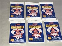 1989 Score Baseball Cards LOT of 6 Unopened Packs