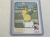 1973 Orlando Cepeda Topps Baseball Card