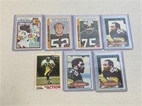 1970's 1980's Topps Football Steelers Card LOT