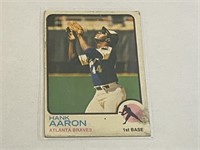 1973 Hank Aaron Topps Baseball Card