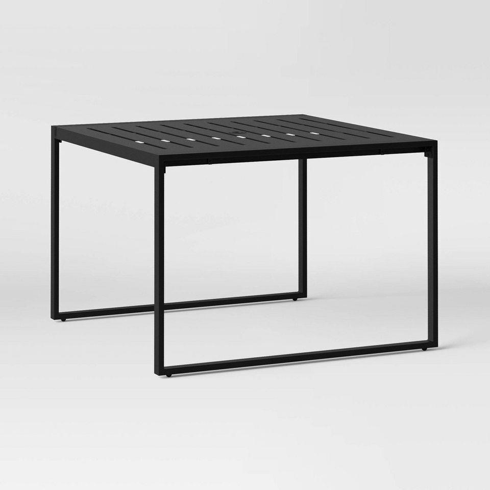 Project 62 Black Patio Outdoor Dining Table Square
