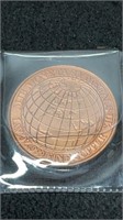 2011 MJB Monetary Metals UK .999 Fine Copper 1 AV