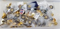 PLETHORA OF MISC.PINS & BUTTONS