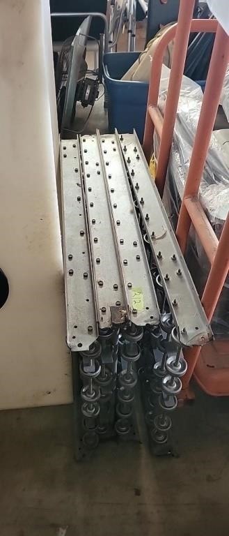 4 sections of 36" roller conveyor