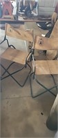 pair of folding directors chairs