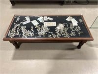 Coffee Table With Glass Display Top