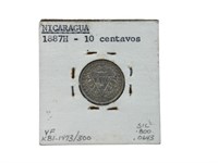 1887 Nicaragua 10 Centavos