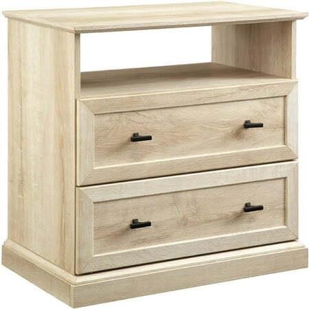 2-Drawer Clyde Classic Nightstand  White Oak