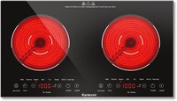 24 Inch Electric Cooktop 2 Burners